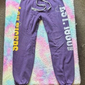 PINK Victoria's Secret Vintage Purple LSU Tigers Pants